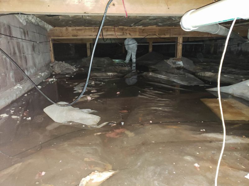 Encapsulated Crawlspace with Vent Cover